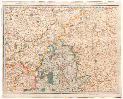 antique map of England, Wales and Scotland Railways and Stations Cruchley 1862